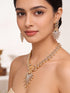 Gold Plated AD Studded Pendant Luxe Jewellery Set
