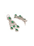 Silver Plated Emerald Green AD Studded Luxe Choker Jewellery Set