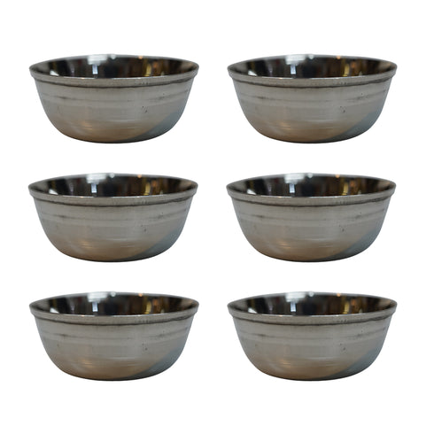 Stainless Steel Serving Bowl 48g Pack of 6