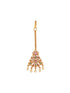 Combo Gold Plated AD & Pearl Studded Temple Peacock Bridal Jewellery Set