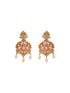 Combo Gold Plated AD & Pearl Studded Temple Peacock Bridal Jewellery Set