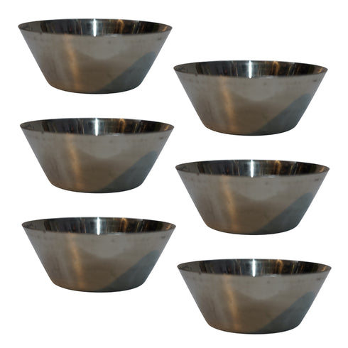 Stainless Steel Katori Bowl 70g Pack of 6