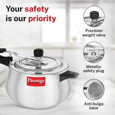 Prestige Nakshatra Plus Svachh Aluminium Spillage Control Handi 5 L