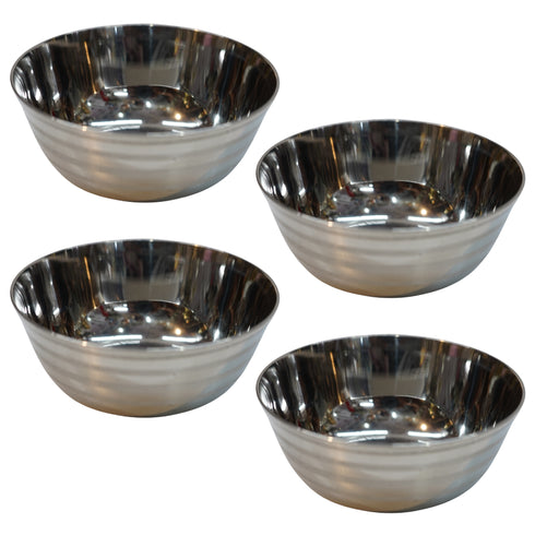 Stainless Steel Serving Bowl 57g Pack of 4