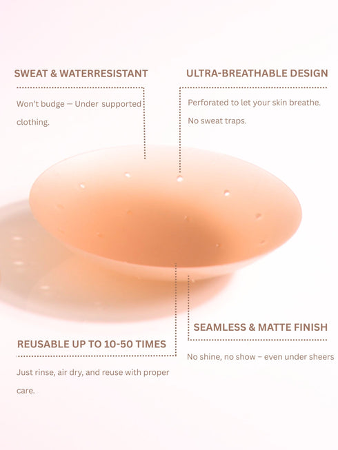 UNDERNEAT Adhesive Nipple Covers - Beige