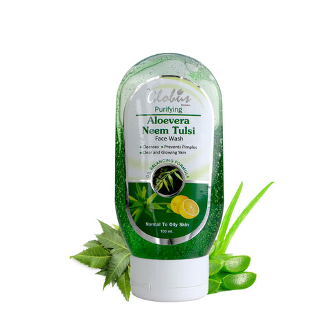 Globus Naturals Aloe Vera Neem Tulsi Face Wash