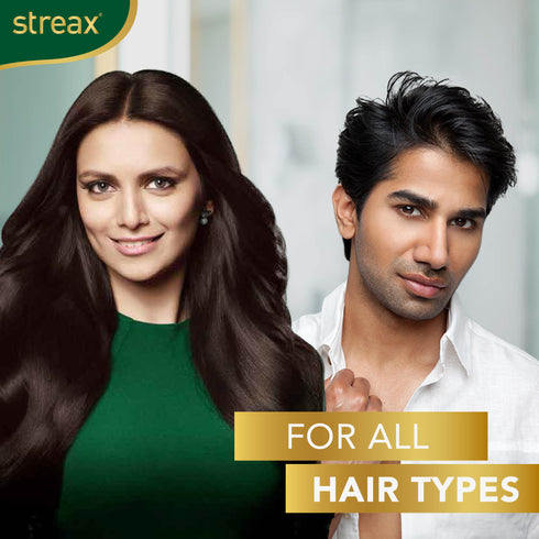 Streax Insta Shampoo Hair Colour - Natural Brown
