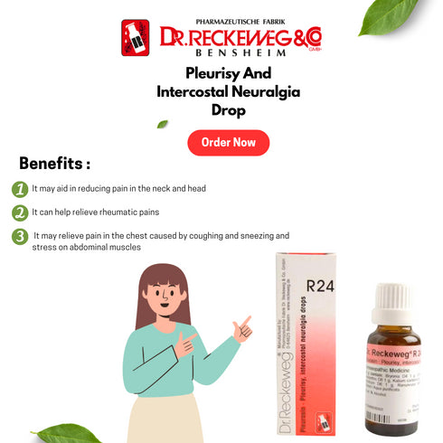 Dr. Reckeweg R24 Pleurisy and Intercostal Neuralgia Drop 22ml