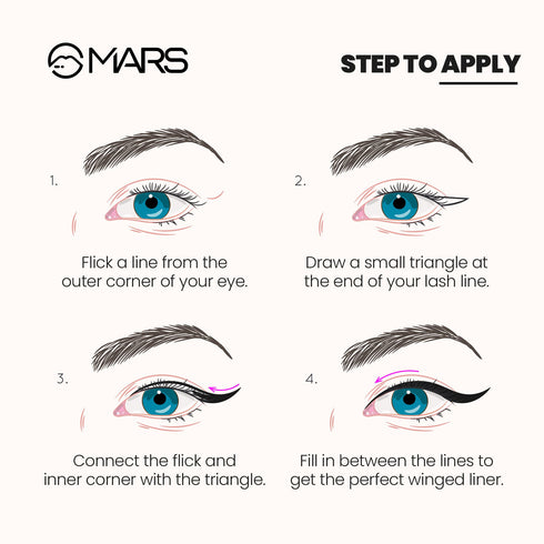 Mars Black Liquid Eyeliner | Free Flow Eyeliner