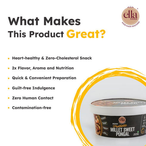 Ella Foods Probiotic Millet Sweet Pongal - Ready to Eat