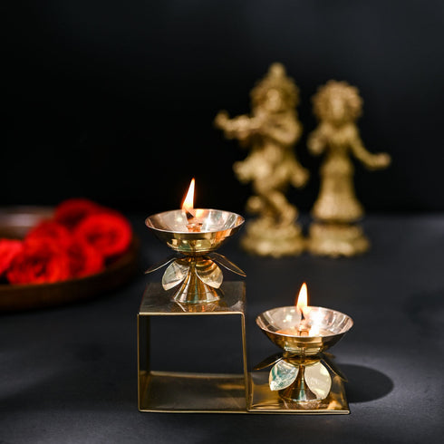 Samskara Home 2 Step Diya Stand