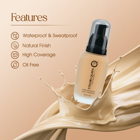 Colors Queen Ultra Definition Liquid Foundation | 30 ML