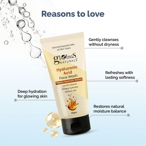 Globus Naturals Hyaluronic Acid Face Wash