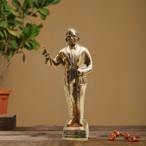 Brass Ambedker Standing Statue 2.98Kg
