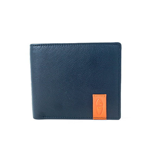 Vhaanfootwear Style Guardian Premium NAPPA Leather Wallet with RFID Protection for Men Blue