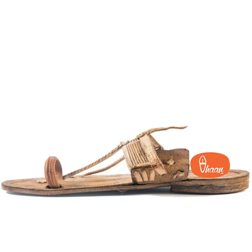 Vhaanfootwear Special Design Kurundwad Kolhapuri Chappal For Men Chor Kaan
