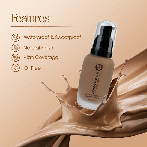 Colors Queen Ultra Definition Liquid Foundation | 30 ML