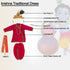 Raj Fancy Dresses Radha and Krishna Printex| Magenta Brocade Fabric Janmashtami Mythological Character Costume