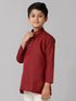 Ramraj Cotton Boys Fantastic Kurtha Full Sleeves Maroon FS7