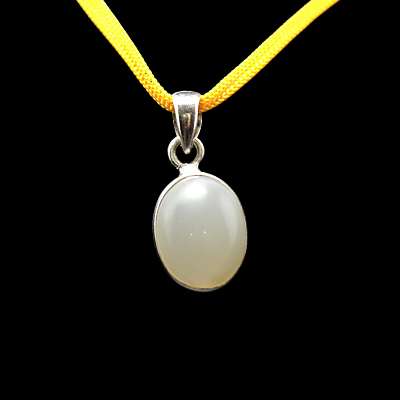 Natural Gemstone Silver Pendant For Men and Women