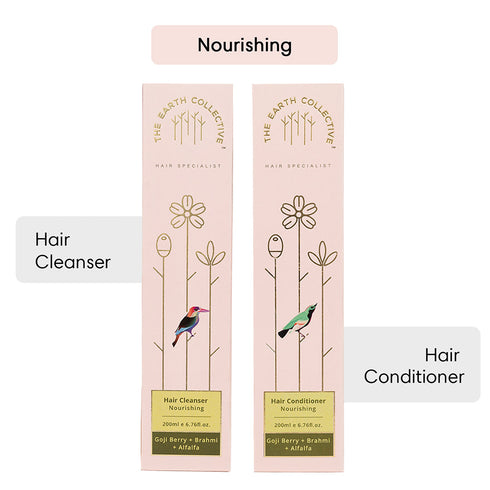 Theearthcollective in Combo Nourishing Hair Hair Cleanser & Conditioner Pack