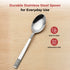 Vinod Moscow Stainless Steel Spoon Set of 12 Piece Heavy Gauge Steel Mirror Finish Rust Free Tough Strong and Durable Easy to Clean