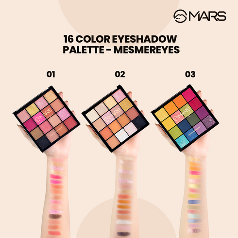Mars 16 Color Eyeshadow Palette- Mesmereyes