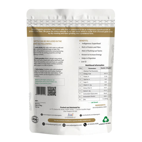 Adya Organic Chana Sattu Powder