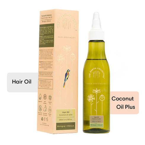 Theearthcollective in Coconut Oil Plus Hair Oil For Extra Strong Hair Bhringraj & Hibiscus