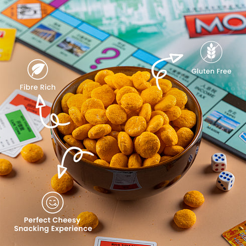 Snackible Nacho Cheese Jowar Puffs