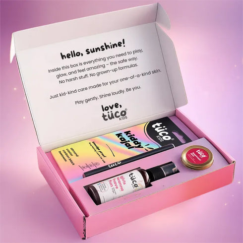 Tuco Glam Girl Kit: Beetroot Triple Tint + Fresh Body Mist + Kiddy Kajal