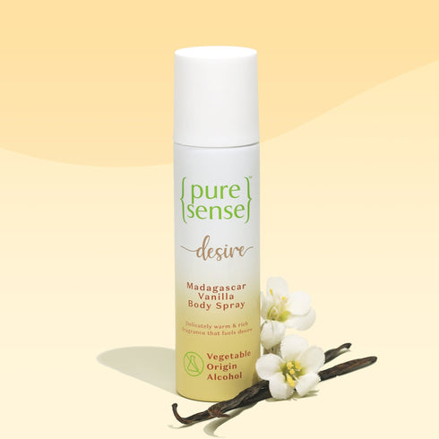PureSense Desire Madagascar Vanilla Body Spray | Sulphate & Paraben Free | Safe For Skin | Unisex