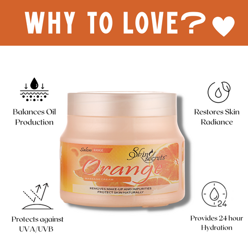 Skin Secrets Orange Massage Cream with Orange Oil
