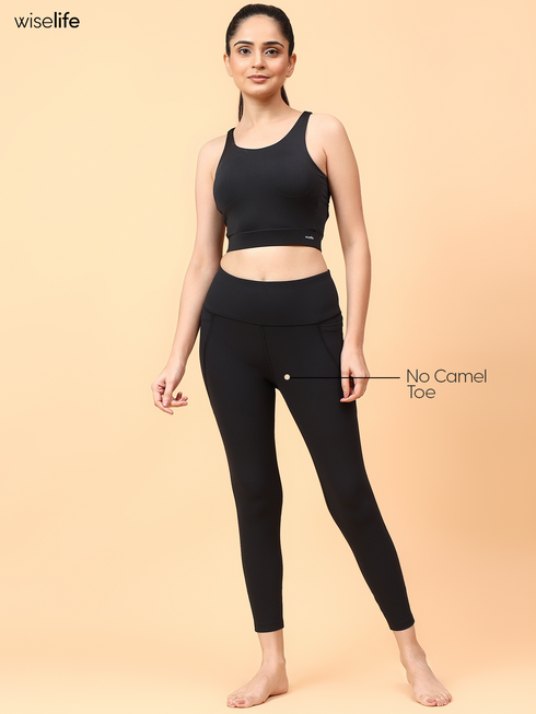 Wiselife Active Fitted Leggings (Black)