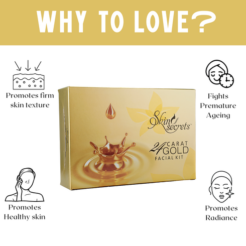 Skin Secrets India Skin Secrets 24k Gold Facial Kit for instant glow 310gm