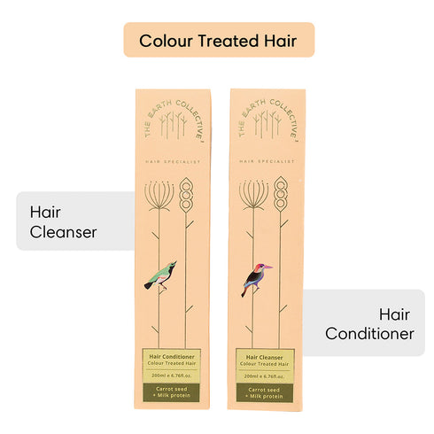 Theearthcollective in Combo Colour Treated Hair Hair Cleanser & Conditioner Pack