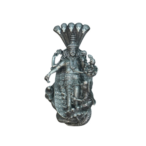 Pure Silver Antique Anantha Padmanabha Swamy With Laxshmi 110.04G By Mahita Collections