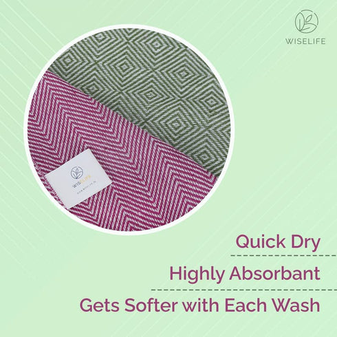 Wiselife Turkish Body & Face Towel