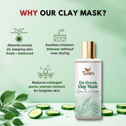Tvishi Skincare Go Green Clay Mask