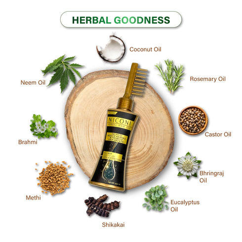 Niconi Herbal Hair Oil (Comb Applicator) 200ml