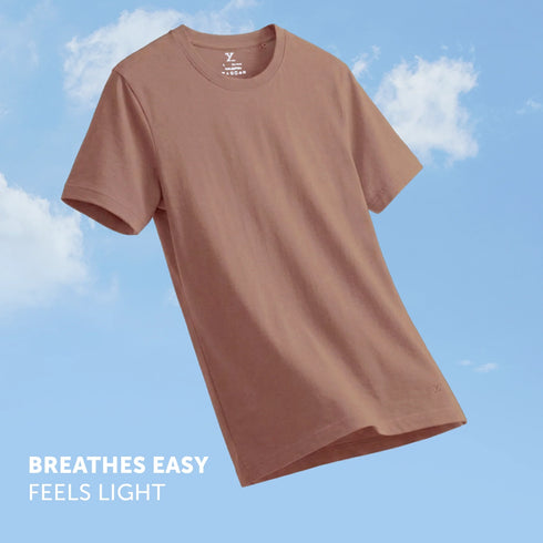 XYXX Pace Combed Cotton T-shirts Brown Latte