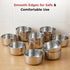 Vinod Stainless Steel Vati Katori Set of 12 Pieces 175 ml High Grade Steel Tough and Strong Dishwasher Safe and Rust Free