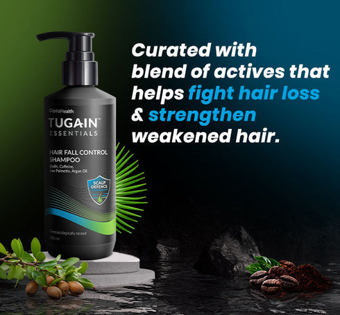 Tugain Essentials Pack of 2 Hair Fall Control Shampoo