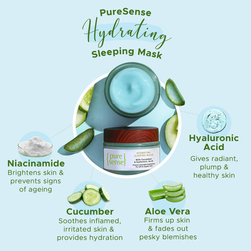 PureSense Hydrating Sleeping Mask | From the makers of Parachute Advansed
