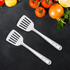 Vinod Stainless Steel Basting Slotted Turner Cooking Palta Set of 2 34 cm High Quality Stainless Steel Rust Free Dishwasher Safe No 5