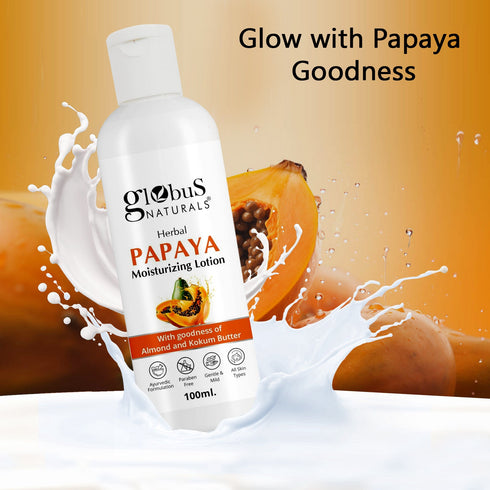 Globus Naturals Herbal Papaya Moisturizing Body Lotion