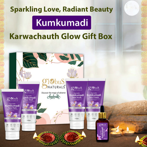 Globus Naturals Karwachauth Kumkumadi Glow Gift Box Set of 5