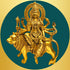 Tamas Brass Goddess Durga Maa with Lion Statue/Idol