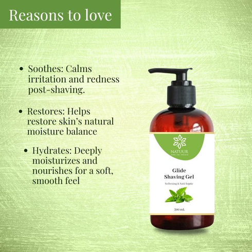 Natuur Gentle Shaving Gel Soap Frankincense & Peppermint