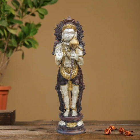 Brass Hanuman Ji Statue 4.422Kg